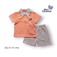 Set Mon caramel Size 12-18-24m ชุดเด็กผู้ชาย ชุดกั๊กเด็กชาย หล่อมาก ✨แบรนด์ Mon caramel💯%