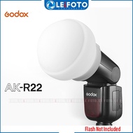 Godox AK-R22 Diffusion Dome Flash Diffuser Modifier for Godox V1C V1N V1S V1O V1F AD100pro AD200pro