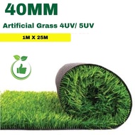 【1M lebar  X 25M panjang】40MM ARTIFICIAL GRASS CARPET INDOOR AND OUTDOOR GRASS CARPET