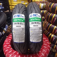 IRC ECOTRAX 110/70-12 TUBLES TYRE ORIGINAL 100% GREND FILANO