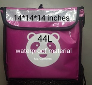 44L Thermal Bag 14*14*14 inches Waterproof Material Rider bag Food Delivery Bag Food Panda bag