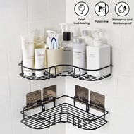 cod Bathroom Shelf Shampoo Holder Iron Shower Shelves Corner Wall Mounted Storage Basket Punch-Free Home Organizer Bath Accessories