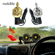 [rockible] Car  Electric Aroma Diffuser Vehicle Scent Holder Compact Portable Metal  Design Suitable