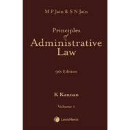 Principles of Administrative Law, 9th Edition (Volume 1 & 2) by MP Jain & SN Jain