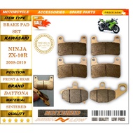 ZX10R 08-10 BRAKE PADS SINTERED STREET BIKE LONG LASTING QUALITY