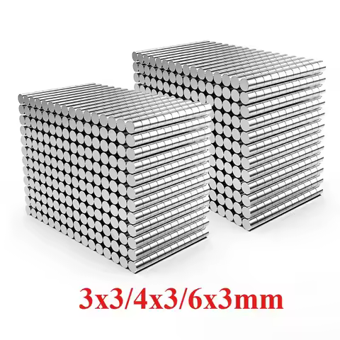3x3/4x3/6x3mm Fridge Magnets Super Strong Mini Neodymium Magnets Perfect for Home, Office, Kitchen,