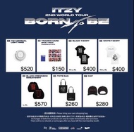 ITZY 香港演唱會周邊手燈應援棒小卡 官方周邊Kpop light ring official light stick itzy小卡