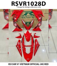 Body Cover Set Rapido Honda RS150R V1 V2 V3 VIETNAM OFFICIAL (49) Accessories Motor RS 150 RS150 R Coverset RS150 Red Black