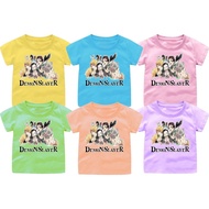 Demon Slayer Vs Demon T-Shirt Tops for Girls Ages 1-12 Years S-3XL Color