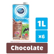 [Shop Malaysia] dutch lady purefarm uht milk - chocolate (1l x 6)