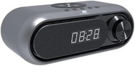 (2026春季限時優惠) WD-300 Wireless Charging Clock Speaker - Metallic Grey
