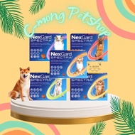 Nexgard Spectra Dog ORI 100% Dog Flea Medicine Demodex Scabies (1 Tablet)