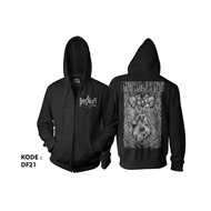 Jacket dying fetus zipper dying fetus band hoodie df21