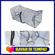 Jaring Pancing Ikan Udang Fishing Net 48x24x24cm / Jaring Ikan Lempar / Jaring Ikan Siap pakai / Jaring Penangkap Ikan Udang Kecil Besar Lobster Belut Jala Sungai Laut Tambak Rawa / Jaring Ikan Murah