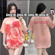 WIDE FORM 4-WAY COTTON T-SHIRT PRINTED WITH 2 SIDES OF MICKY (4-WAY _ MICKY C5) WIDE FORM