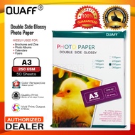 Quaff Double Sided Glossy Photo Paper Size: A3 250GSM