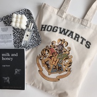 H0GWARTS HOUSE H4RRY P0TTER LOGO PRINT TOTE BAG | TOTEBAG STUDENT | TOTE BAG AESTHETIC