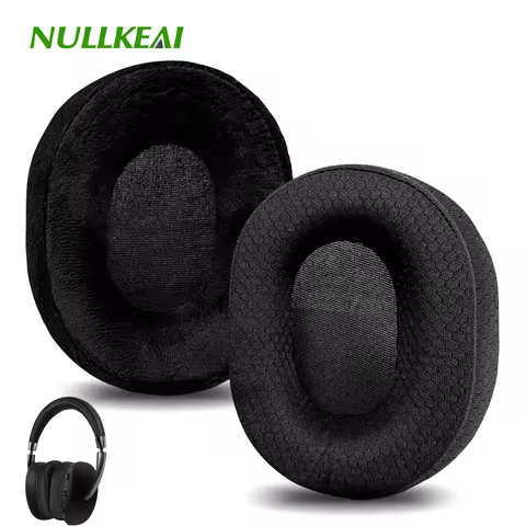 Nullkeai Replacement Ear Cushion for NAD VISIO HP50 HP70 Headphone Earpads Sleeve Pad Earmuffs Headb