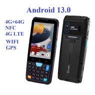 Android 13.0 4G RAM+64G ROM PDA 2D Barcode Scanner Data Collector with WIFI NFC