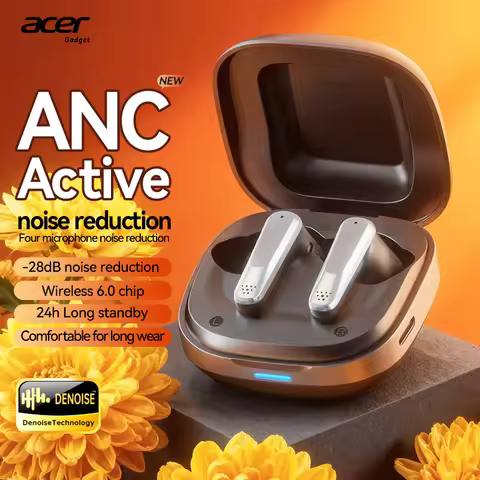 Acer Ohr646 Wireless Headphones In-Ear Design Anc Noise Reduction Hifi Sound Quality Ultra-Long Batt