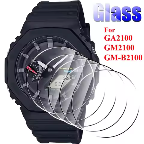 1-6Pcs 9H Tempered Glass Screen Protector for Casio GA2100 GM2100 GM-B2100 Accessories Anti-Scratch