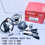 CONTACT KEY 1 SET + TANK LID HONDA CBR 150 R NEW, CBR 150 R LED 35010-K45-N40 (4 CABLES)