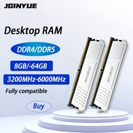 JGINYUE RAM DDR5/DDR4 8GB 16GB 32GB 64GB Memory 6000MHz 3600MHz 3200MHz Desktop Dimm High Compatible
