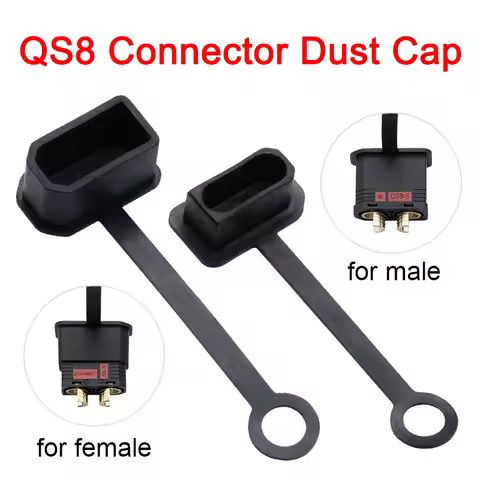 QS8 Connector Dust Cover Male Female Plug Waterproof Safety Cap Drone Adapter Insulated Stopper Batt