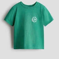 Green T-shirt H&M for children 4-8Y