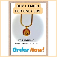 ⦁ ✙✷ ▹ ♞,♘STAINLESS NECKLACE GOLD ST. PADRE PIO BUY 1 TAKE 1 HYPOALLERGENIC