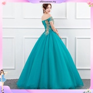 Navy Blue Bridesmaid Ball Gown Red Golden Yellow Emcee MAXI Dress Gaun Malam Pengantin Panjang Pakai