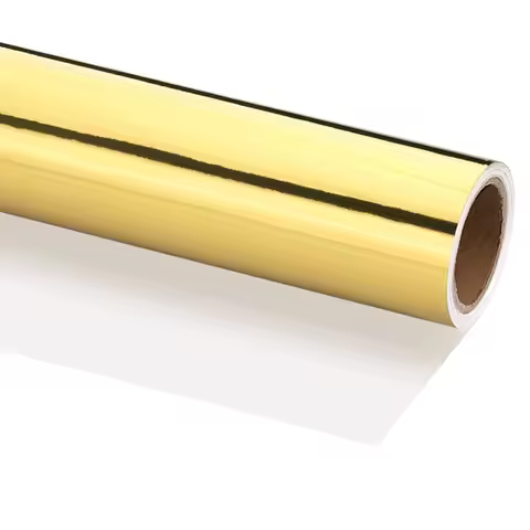 14 Inch Metallic Wrapping Paper Foil Wrapping Paper Matte Gift Wrapping Paper Roll 120 GSM for Gift