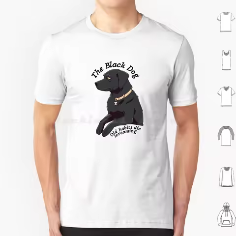 The Black Dog Lyrics T Shirt Cotton Men Women DIY Print The Tortured Poets Department The Black Dog 