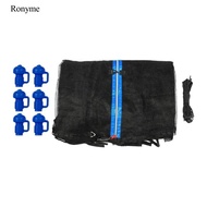 Ronyme Trampoline Safety Enclosure Net Fence Weather Resistant Protective Net 14ft 6 Poles 4.27m