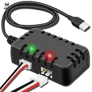 RC Car Balance Charger 7.4V Lipo Battery Charger- USB Cable 2-In-1 with XH-3P Plug 1A for 2S Batteri