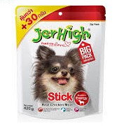GOD ขนมสุนัข Jerhigh Dog Snack Chicken Stick (450 g.) ขนมหมา  ขนมสัตว์เลี้ยง