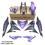 Y15 V2 COVER SET MOTOR RC VDOCTOR PURPLE BLACK STD SE