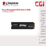 Kingston Fury Renegade PCIe Gen 4x4 M.2 2280 NVMe SSD - SFYRDK/2000G