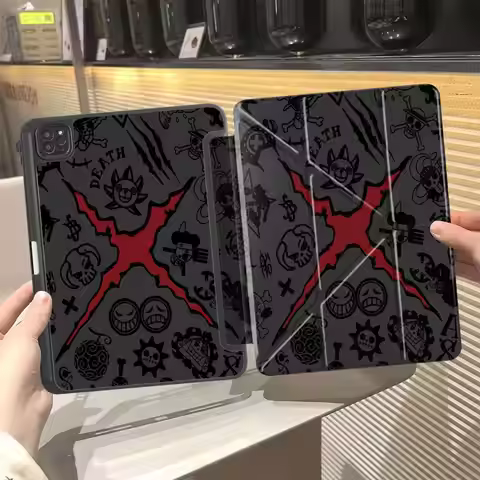OneS P-ieceS Zoro Luffys Tablet Case For iPad Pro 11th 10th 9th 8th 7th 12.9inch Air 4 5 M3 M2 1 2 M