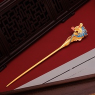 Hairpin Chinese Style Enamel Colorful Phoenix Hairpin Chinese Style Hairpin Headdress Hanfu Accessor