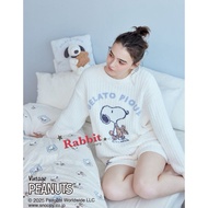 Little Rabbit Grocery Shop Japan Gelato pique PEANUTS Co-Branded Meet Snoopy Jacquard Ribbed Home Pa