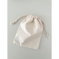 Drawstring Canvas Pouch Bag | Bag | Jewellery Bag | Burlap | cassiemoostudio
