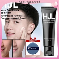 24h Shipping 【FREE GIFT】HJL Mens Face Repair BB Cream Natural Concealer Waterproof Sweat-proof Moist