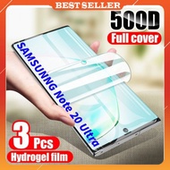 [A06] 3Pcs Hydrogel Film Screen Protector for Samsung S21 Note 20 Ultra S20 Plus Note 10 S8 S9 S10 - Full Edge Coverage