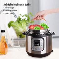 [Noel.sg] Stainless Steel Steamer Basket In Stant Pot Accessories For Instant Cooker With Silicone Handle Pressure Cooker Rice Steamer