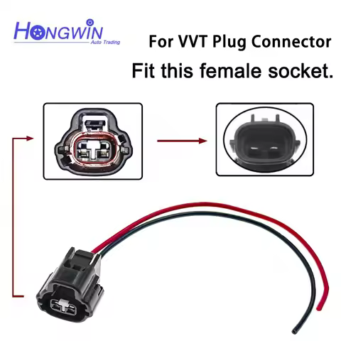 VVT Variable Valve Timing Solenoid & Electrical Connector Harness Plug VVT146 VVT4201 For 06-16 Dodg