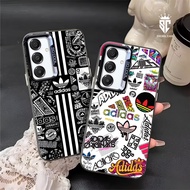[ICS 157] - Samsung A16 Premium Matte Hard Casing Hologram Motif "Adidas" - IMD Case Socool [For Oth