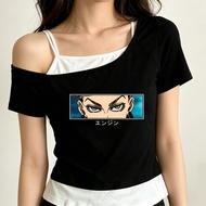Gachiakuta cropped top female goth emo scene  gyaru japanese t shirt gyaru japan dollette gothic kaw
