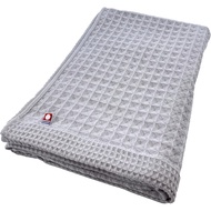 ［Direct from Japan］Towel Waffle Cube Bath Towel 1 piece Gray 63 x 130cm Made in Japan Waffle fabric 