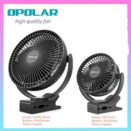 2025 OPOLAR Fan 5-Inch 5000mah/8-Inch 10000mah Clip On Fan Portable